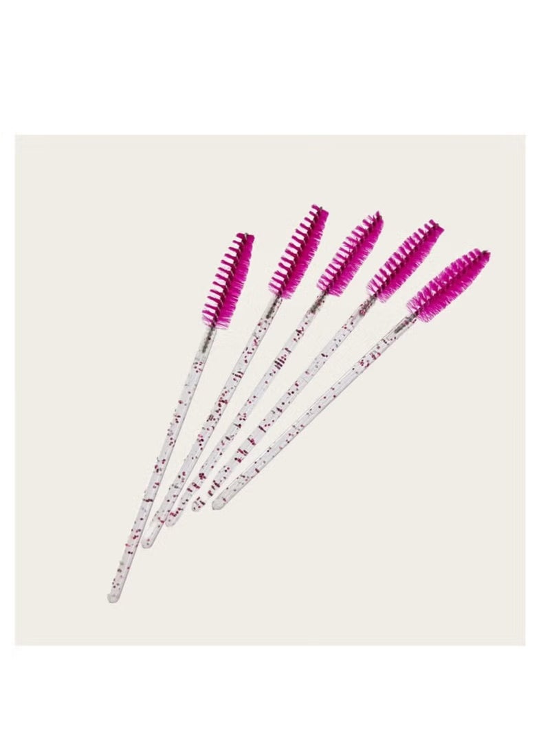Hikma Beauty 50 PCS Disposable Eyelash Mascara Brushes, Wands Applicator Eyebrow Brush Makeup Kit, Eyebrow Castor Oil Brush Makeup Tool( Red) - Image 4