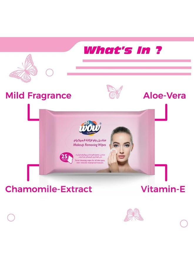 WOW Makeup Remover Wipes - 25 Count - Image 2