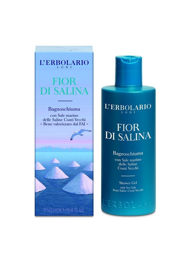 L'Erbolario Fior Di Salina Shower Gel Foamy Gel Similar To Seafoam Full Of Marine Aromatic And Citrus Notes Leaves The Skin Feeling Fresh And Soft Paraben Free Long Lasting 8.4 Oz  - Image 1