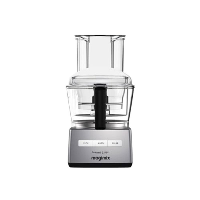 محضر طعام صغير الحجم CS3200 للاستخدام في المطبخ، هيكل من الفولاذ المقاوم للصدأ، لمسة نهائية من الكروم، تصميم صغير الحجم للغاية مع وظائف 3 في 1 - Image 1