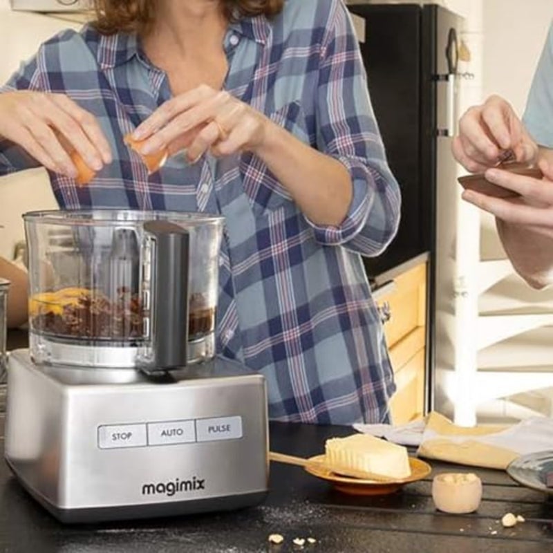 محضر طعام صغير الحجم CS3200 للاستخدام في المطبخ، هيكل من الفولاذ المقاوم للصدأ، لمسة نهائية من الكروم، تصميم صغير الحجم للغاية مع وظائف 3 في 1 - Image 5