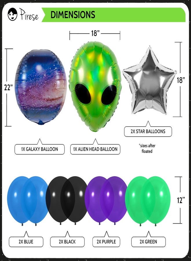 Pirese Alien Party Decorations, Alien Birthday Decorations, UFO Party Decorations | Space Birthday Decorations | Space Themed Party Decorations | Alien Birthday Banner | Alien Party Supplies | Area 51 - Image 4