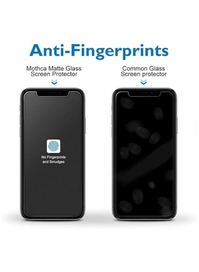(2 Pack) IPhone XR/11 6.1" Matte Screen Protector 3D Anti-Fingerprint Tempered Glass  for IPhone 11/Xr (Upgraded) Set of 2 (iPhone 11 (6.1")) - Image 2