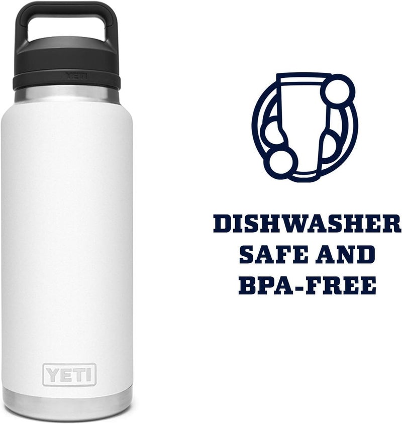 YETI Rambler 36 oz Bottle, Vacuum Insulated, Leakproof, Stainless Steel with Chug Cap | Vacuum Insulated, Leakproof, with Chug Cap - Image 4