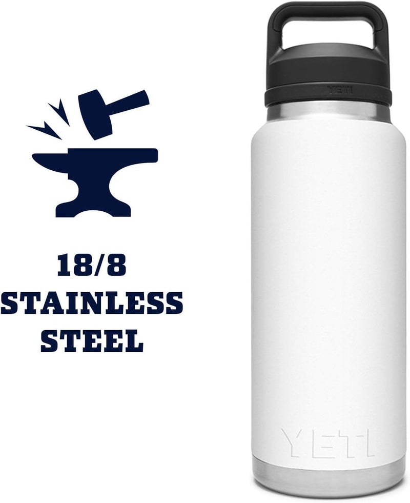 YETI Rambler 36 oz Bottle, Vacuum Insulated, Leakproof, Stainless Steel with Chug Cap | Vacuum Insulated, Leakproof, with Chug Cap - Image 5