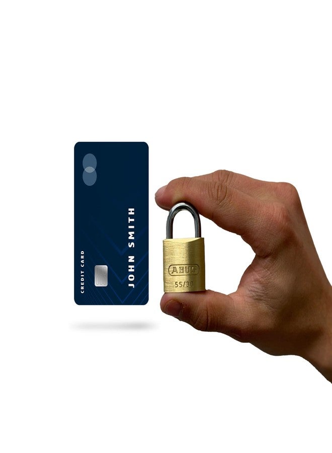 ABUS 55/30 Small Solid Brass Padlock with 2 Keys for School, Gym, Cabinet 1 9/64in (30mm) Wide, Keyed Alike - Image 4