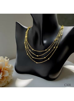 Gold Layered Necklace with Elegant Chain Design – Perfect for Any Occasion