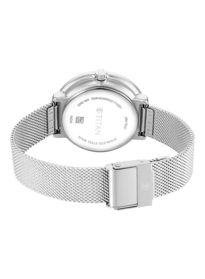 TITAN Women Analog Round Shape Metal Wrist Watch - 2651SM03 - 36.5 Mm