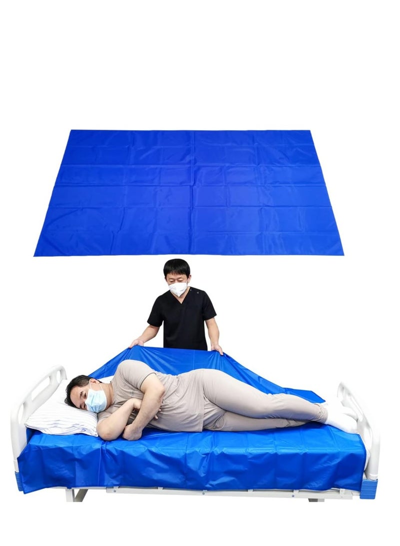 Ehucon Medical Transfer Sheet / Slide Pad - Designed for In-Bed Patient Repositioning | 140x200cm Machine-Washable & Reusable Nursing Sliding Sheet | Easy One-Person Operation, Reduces Friction & Strain, Lowers Caregiving Risk & Effort | Professionally Recommended - Image 1