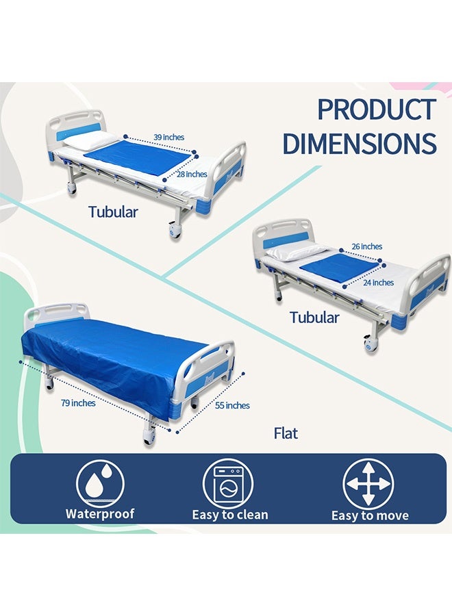 Ehucon Medical Transfer Sheet / Slide Pad - Designed for In-Bed Patient Repositioning | 140x200cm Machine-Washable & Reusable Nursing Sliding Sheet | Easy One-Person Operation, Reduces Friction & Strain, Lowers Caregiving Risk & Effort | Professionally Recommended - Image 2