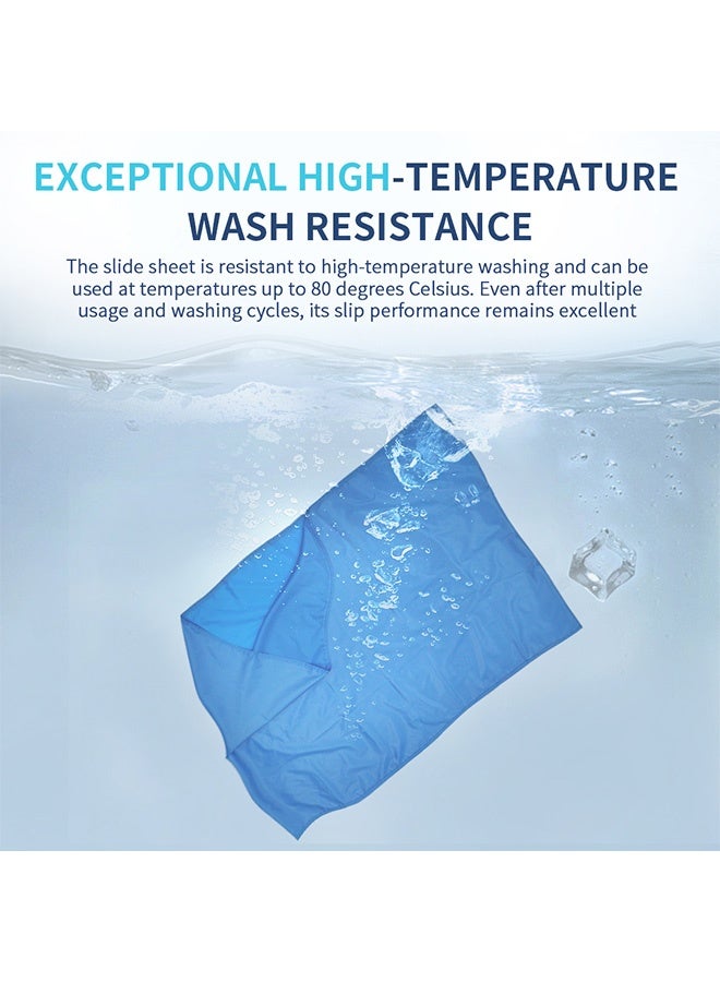 Ehucon Medical Transfer Sheet / Slide Pad - Designed for In-Bed Patient Repositioning | 140x200cm Machine-Washable & Reusable Nursing Sliding Sheet | Easy One-Person Operation, Reduces Friction & Strain, Lowers Caregiving Risk & Effort | Professionally Recommended - Image 3