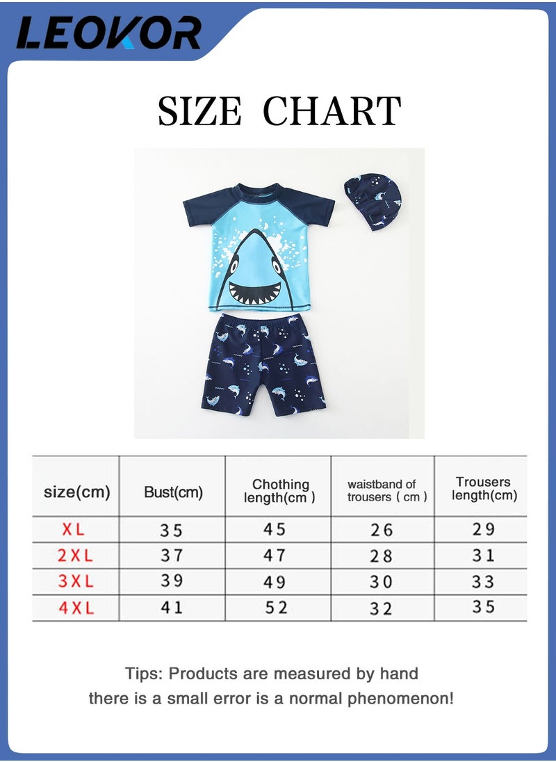 Swimsuits Set,Rash Guard Swimsuits,With Swimsuit and Swimsuit Bathing Cap and Shorts,for Toddlers Boys - pzsku/Z94DF705E2F3CAC9726EFZ/45/_/1718186517/a3a4a014-923d-431b-b897-123243e0c57a