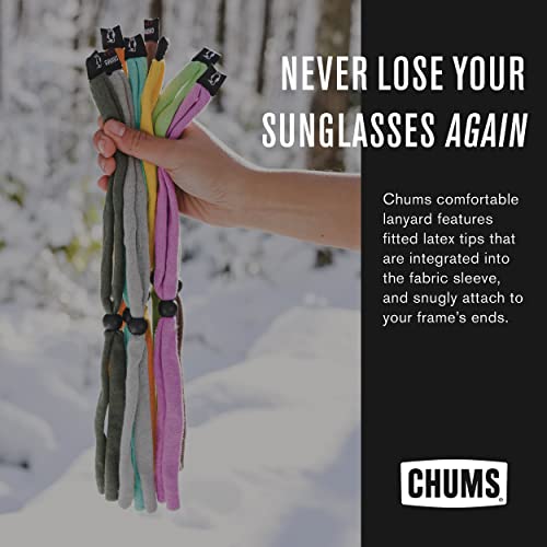 Chums Original Large Frame Cotton Retainer - Unisex Eyewear Keeper for Sunglasses & Glasses - Adjustable Fit, Washable & Made in USA (Large-End, Black) - Image 2