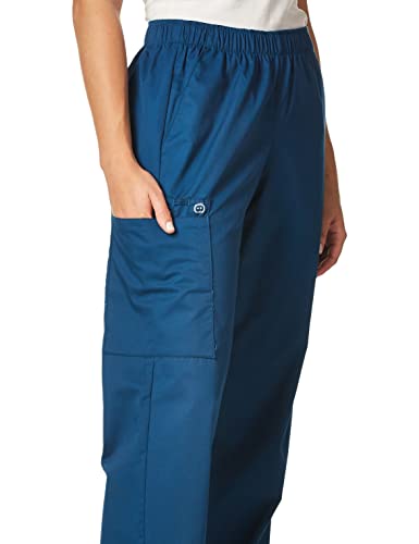 WonderWink Women's Pull-On Cargo Pant, Caribbean, Medium - Image 3