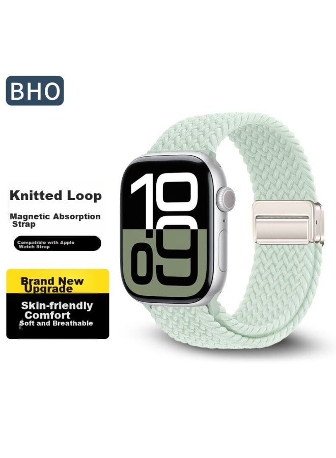BHO Nylon Braided Loop Watch Band Magnetic Buckle Watch Strap Suitable For Apple Watch S10/ultra2/s9/se/s8/7/6/5/4 - Image 1