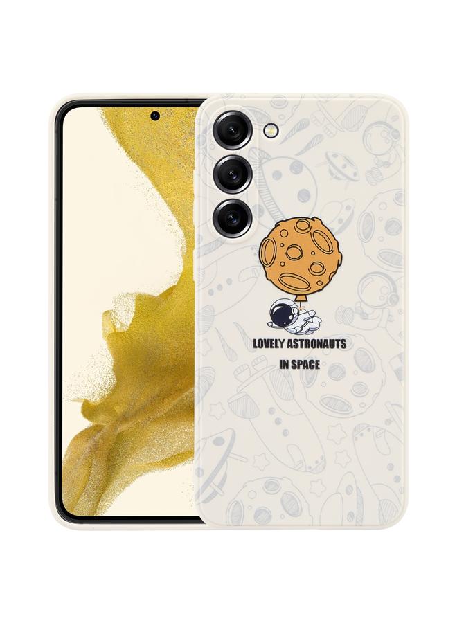 S-TOP Case For Samsung Galaxy A81 Astronaut Pattern Silicone Straight Edge Phone Case - Image 1