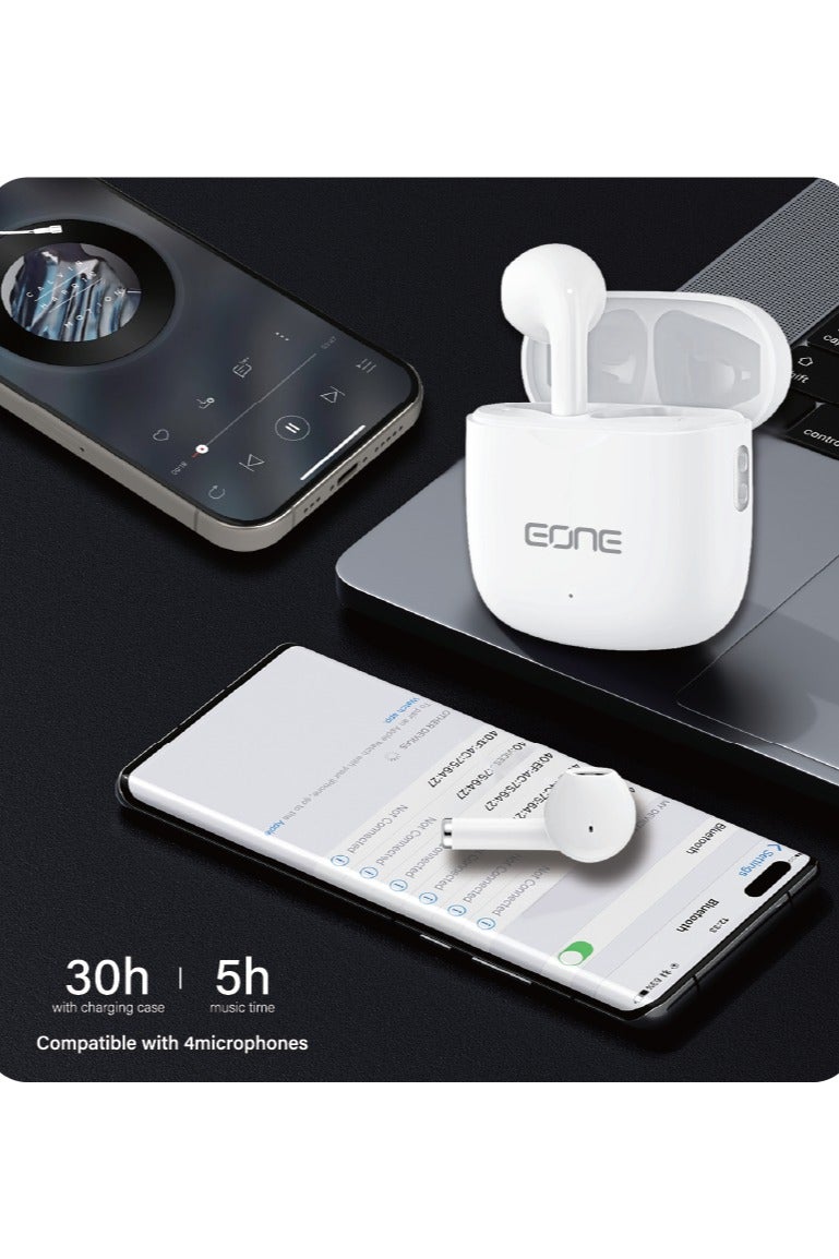 EONE Wireless Earbuds V5.4 – Pure Sound, 30H Battery, Noise Cancellation, Fast Charging - Image 4