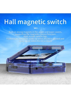 ANBERNIC  RG35XXSP Retro Flip Handheld Game Console, 3.5-inch IPS Screen, Linux H700 Video Game Player, Support Streaming WIFI Bluetooth (Transparent Blue, 128G)  - Image 3