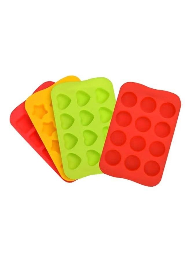 Goolsky 4-Piece Chocolate molds with different shapes, ice block molds