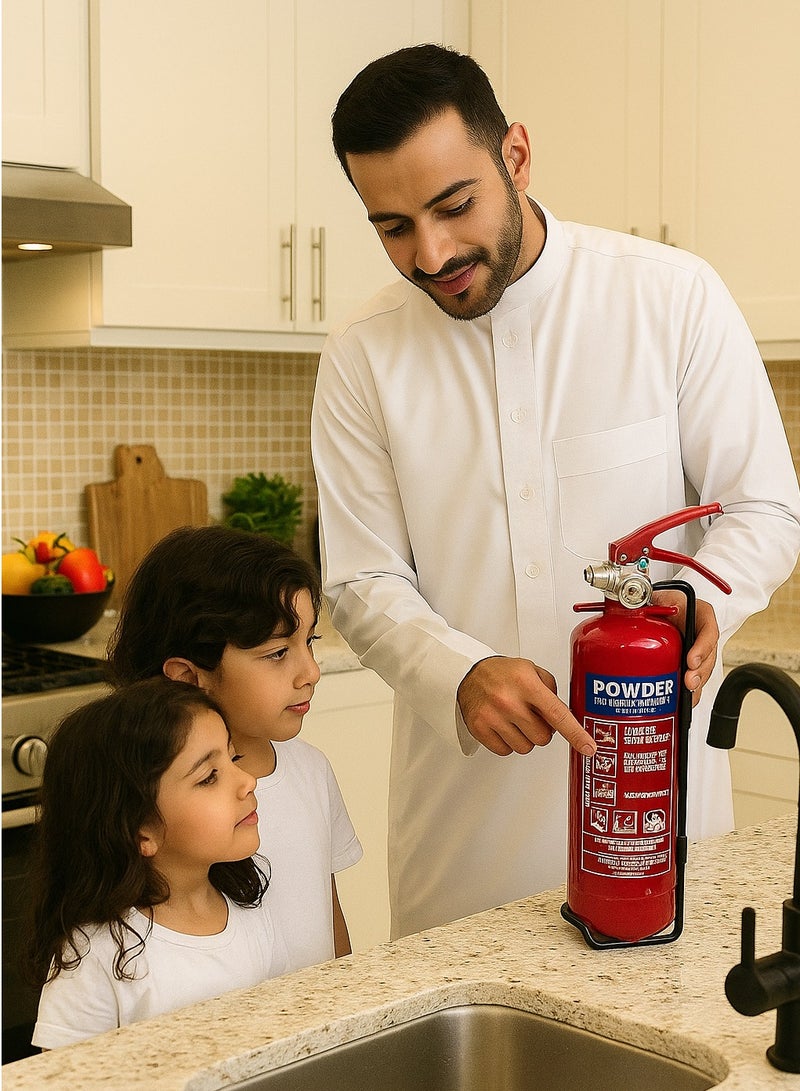New 1kg Dry Powder Fire Extinguisher ABC FireShield; For Car; For Home; For Truck; For Kitchen; Car Fire Extinguishers; For Vehicle; For Homes; Small For Rooms; For Travel; For Apartment; For All Types Of Fire With Gift Glove - Image 4