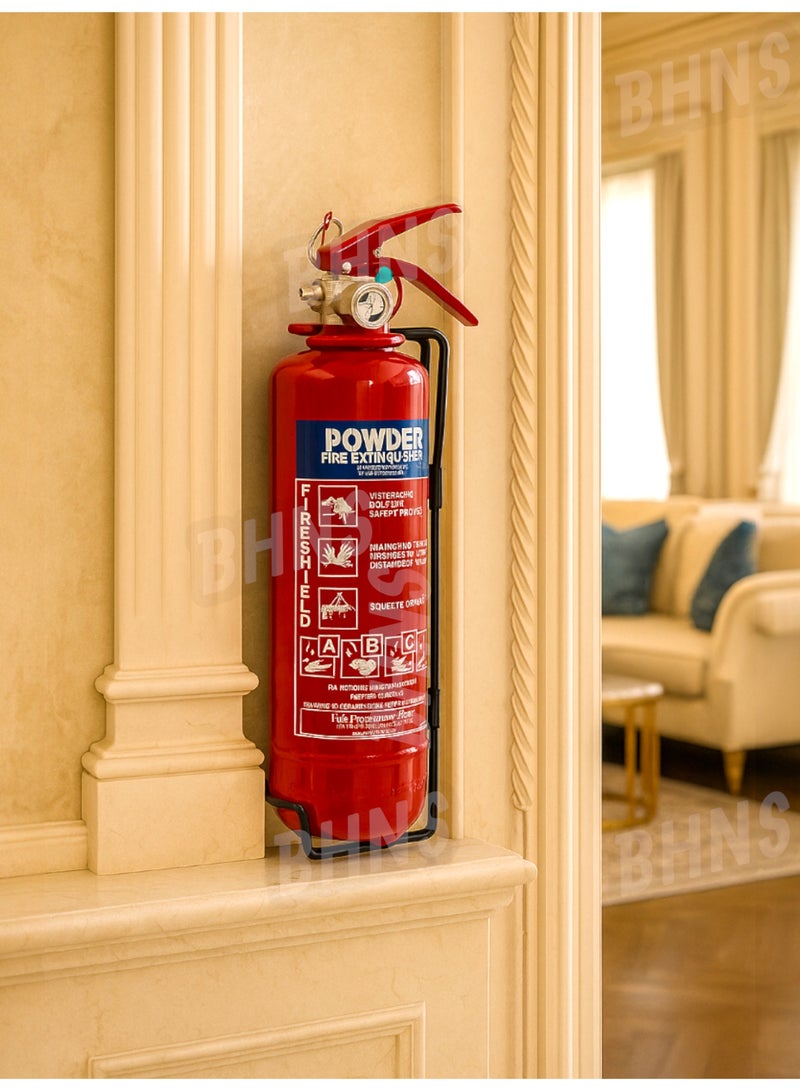 New 1kg Dry Powder Fire Extinguisher ABC FireShield; For Car; For Home; For Truck; For Kitchen; Car Fire Extinguishers; For Vehicle; For Homes; Small For Rooms; For Travel; For Apartment; For All Types Of Fire With Gift Glove - Image 3