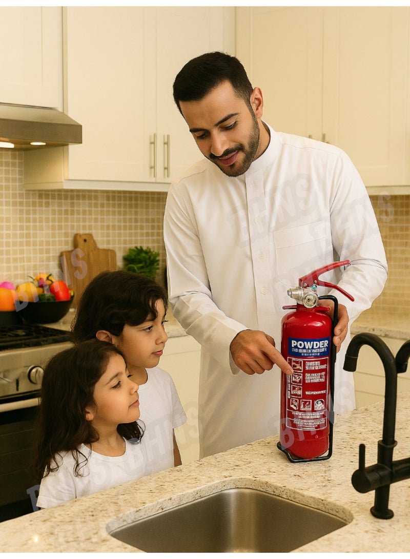 New 1kg Dry Powder Fire Extinguisher ABC FireShield; For Car; For Home; For Truck; For Kitchen; Car Fire Extinguishers; For Vehicle; For Homes; Small For Rooms; For Travel; For Apartment; For All Types Of Fire With Gift Glove - Image 4