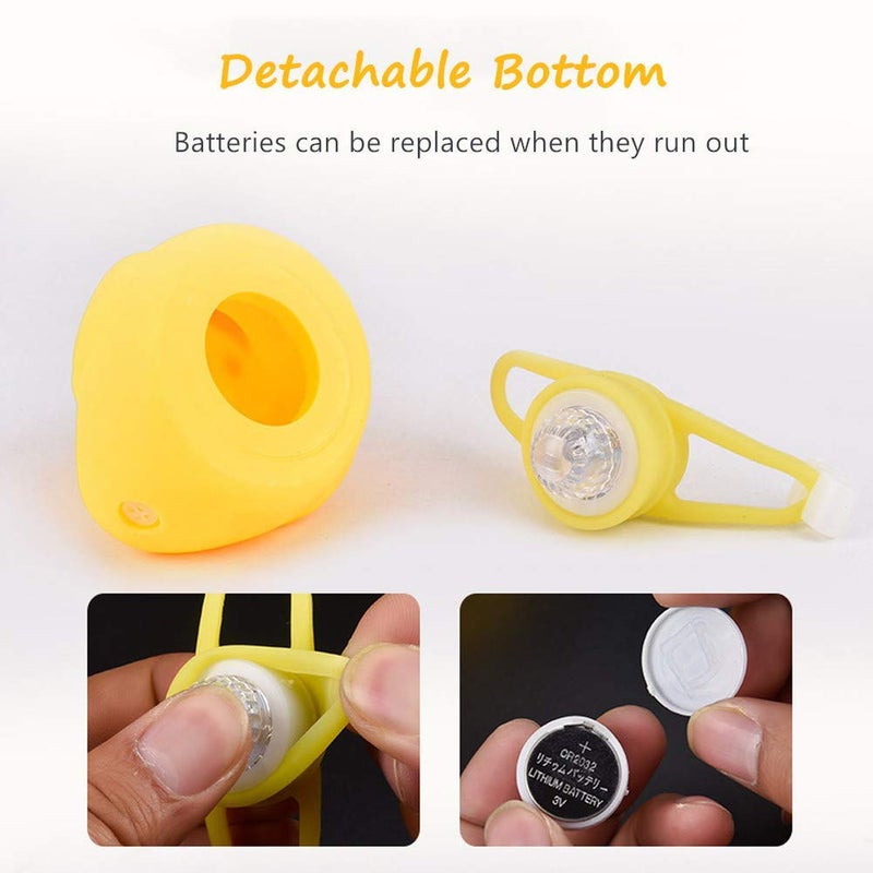 NEKRASH Duck Bike Bell, Rubber Duck Bicycle Accessories with LED Light, Cute Propeller Handlebar Bicycle Horns for Kids Toddler Children Adults Sport Outdoor - Image 5