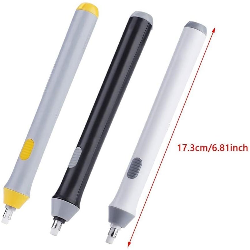 SHIVOM Electric Eraser Kit with Eraser Refills for Artist and Kids Battery Operated, Portable Automatic Design for Drawing and Sketching (Electric Eraser 22 Refills) - Image 3