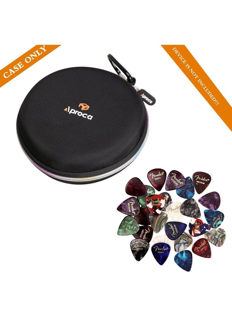 Aproca Aproca Guitar Picks Holder case Compatible with Fender DAddario Augshy ROTOPATA Guitar Accessories All Size Picks Storage Pouch Bag with D buckle  - Image 5