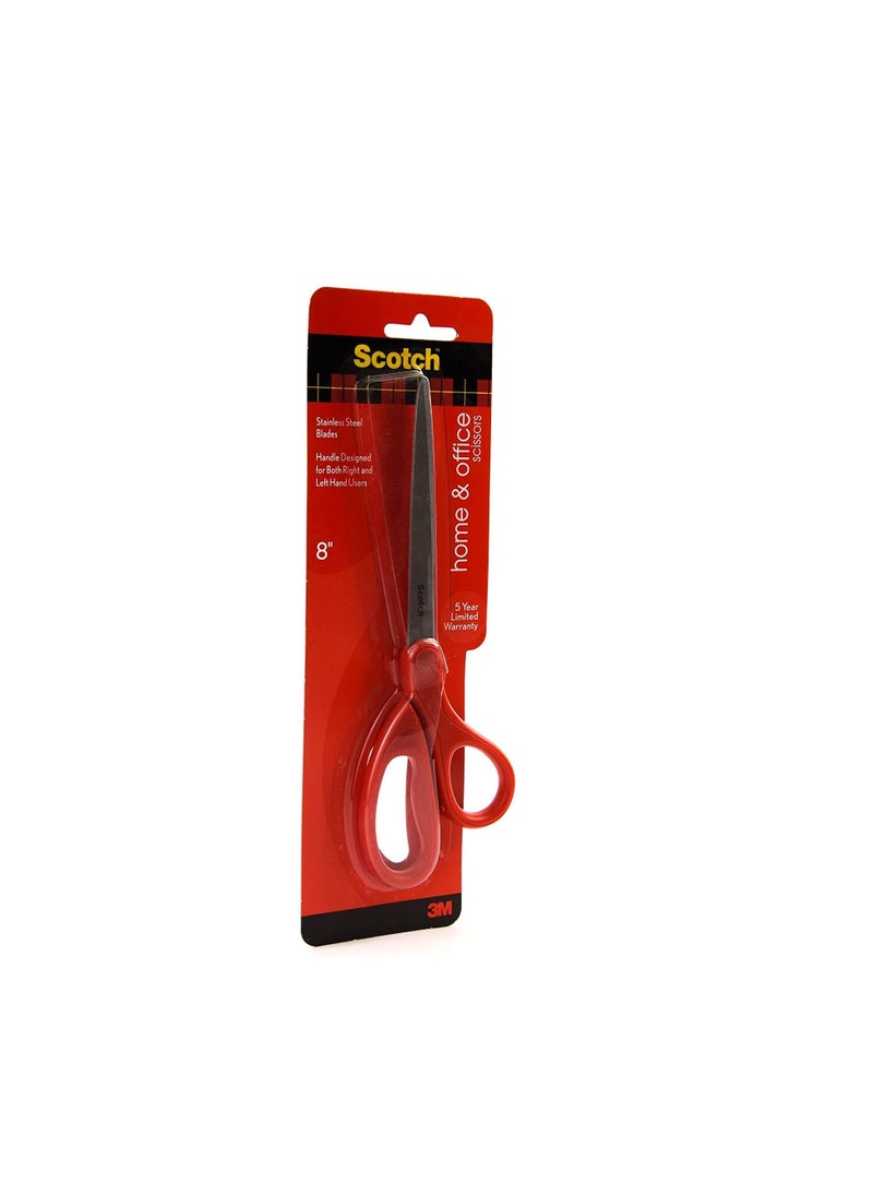 Scotch  - Scotch 1408 20Cm Universal Scissors Red And Gray 8 Inches - Image 1