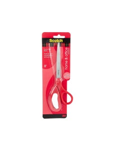 Scotch 1408 20Cm Universal Scissors Red And Gray 8 Inches