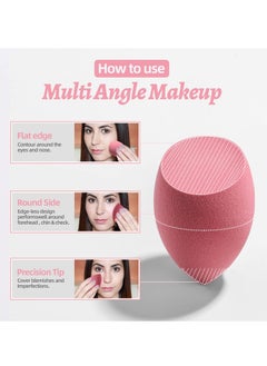 BS Mall 7 PCS Makeup Sponge Set Blender Sponges for Liquid, Cream, And Powder, Latex Free, Multi Colored Beauty Sponges with 1 Mini Sponge, Vegan & Cruelty-Free,Ideal Gifts for Women on Valentine's Day (Pink)  - Image 3