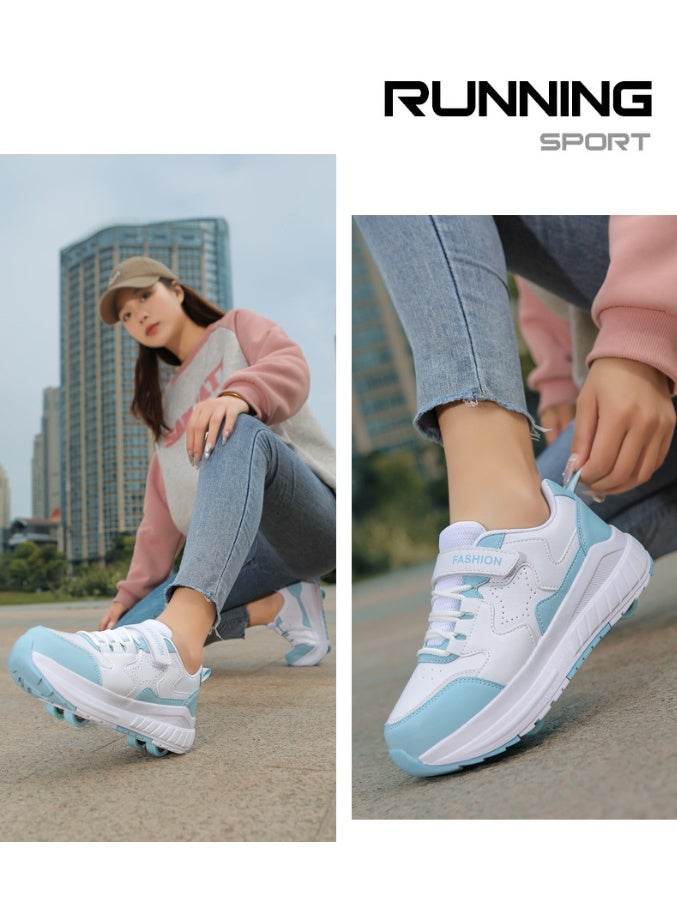 Loquat Kids Roller Skates Shoes 4 Wheels Roller Shoes Boys Girls Wheel Shoes Roller Sneakers Shoes for Beginner More Balanced - Image 5