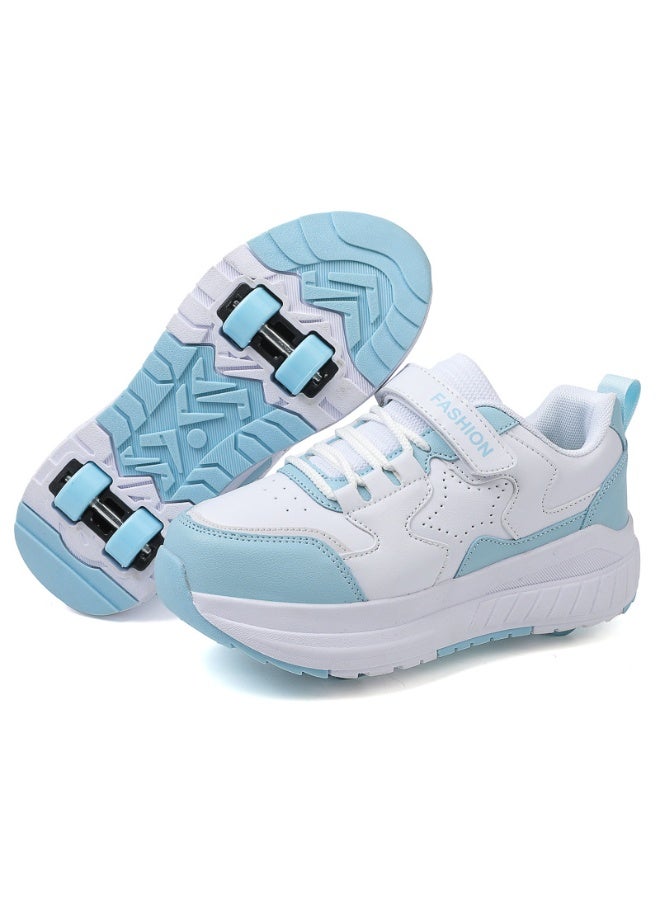 Loquat Kids Roller Skates Shoes 4 Wheels Roller Shoes Boys Girls Wheel Shoes Roller Sneakers Shoes for Beginner More Balanced - Image 4