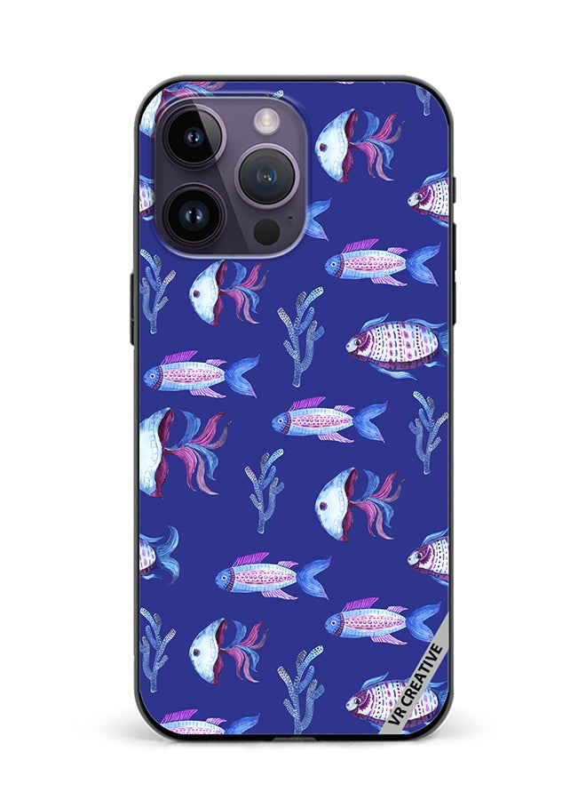 VR CREATIVE Protective Case Cover For Apple iPhone 16 Pro Max Fish And Octopus Design Multicolour
