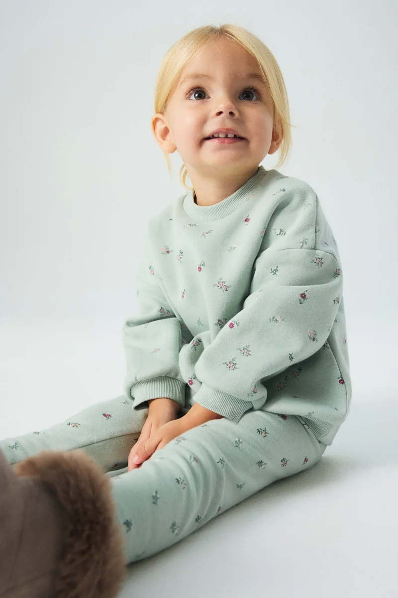 H&M Printed brushed-inside sweatshirt