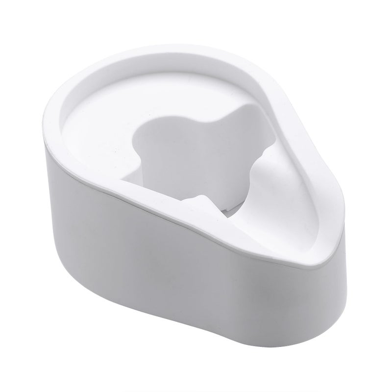 حامل بورتافيلتر نورمكور محطة ضغط بورتافيلتر من الفولاذ المقاوم للصدأ 304 مع حامل تمبر سيليكون يناسب ماكينات الإسبريسو بورتافيلتر 58 مم أبيض