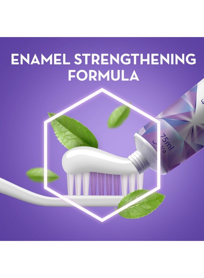 كرست معجون أسنان ثري دي وايت بريليانس بيرفيكشن آمن على مينا الأسنان، يزيل البقع السطحية بنسبة تصل إلى 100%، 75 مل - Image 3