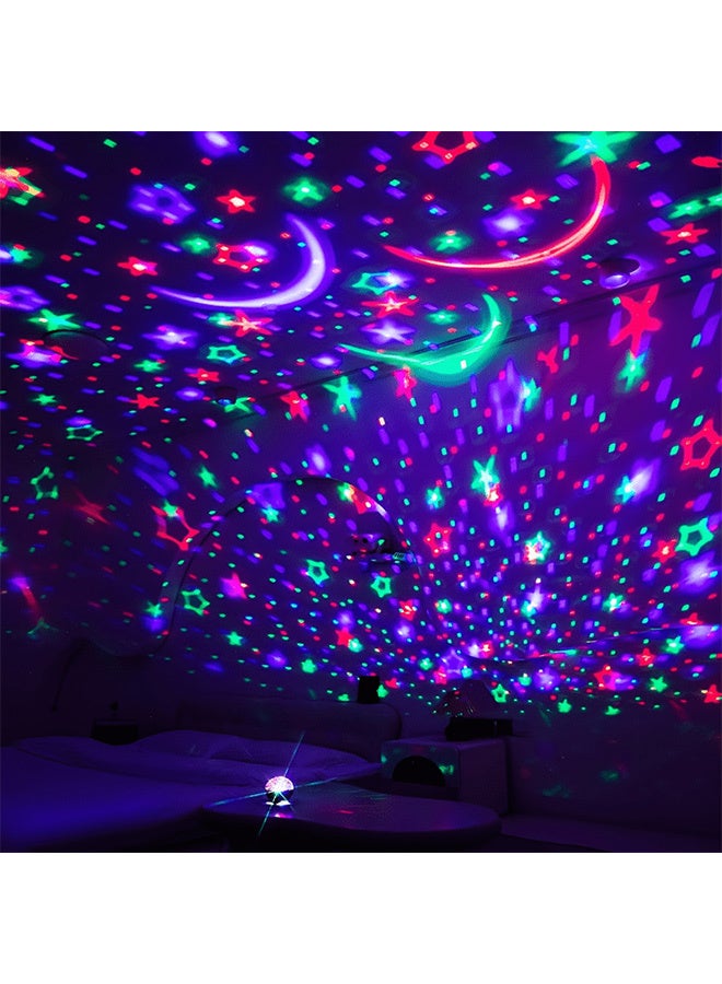 الضوء الليلي للأطفال,ألعاب الأولاد لـ 3 4 5 6 7 8 سنوات من العمر الأولاد,بروجيكتور النجمة 360 درجة الدوران - 4 مصابيح LED 17 تغيير لون ضوئي مع كابل USB,أضواء السقف المصباح لغرفة النوم للأطفال - Image 3