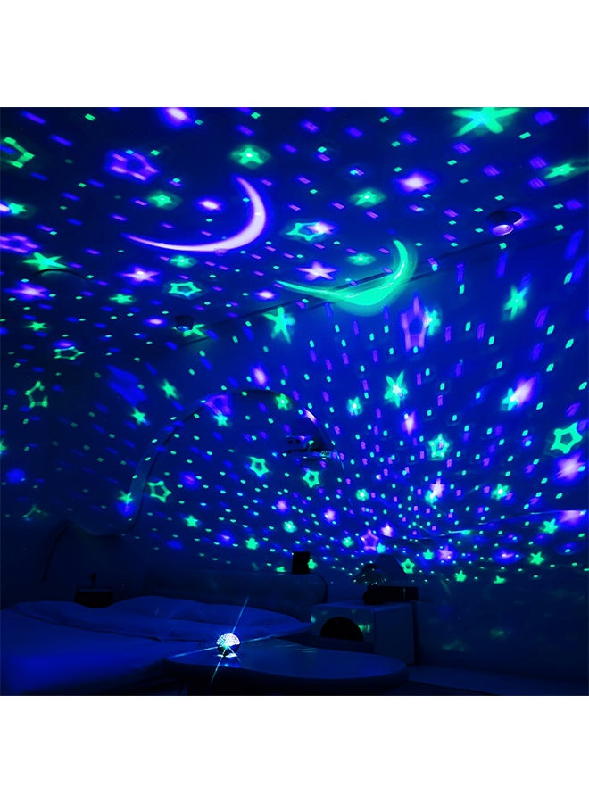 الضوء الليلي للأطفال,ألعاب الأولاد لـ 3 4 5 6 7 8 سنوات من العمر الأولاد,بروجيكتور النجمة 360 درجة الدوران - 4 مصابيح LED 17 تغيير لون ضوئي مع كابل USB,أضواء السقف المصباح لغرفة النوم للأطفال - Image 2