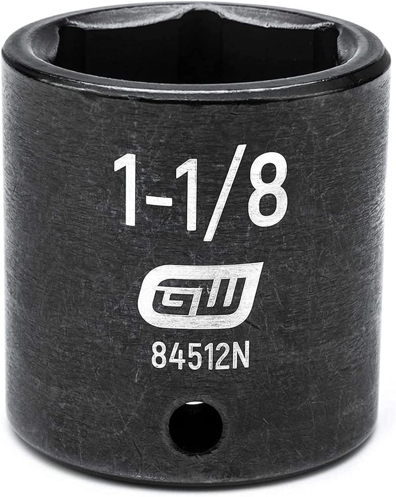 GEARWRENCH 12 Drive 6 Pt Standard Impact Socket 118  84512N - Image 1