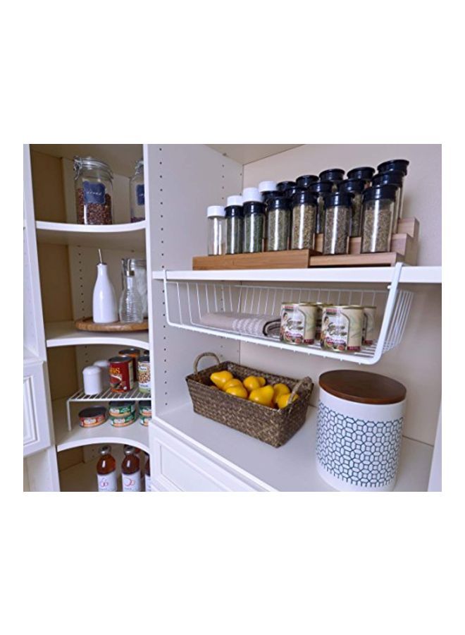 Steel Shelf Basket White L - Image 3