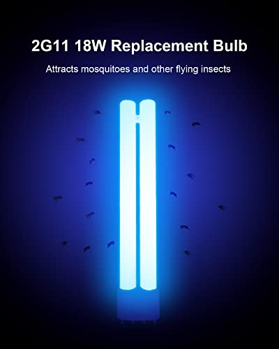 Dichroma 18W H-Shaped Bug Zapper Replacement Bulbs Compatible with 18W Indoor Outdoor Mosquito Lamps for Home with 4 Pin Base - Image 4