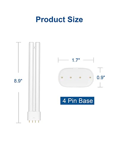 Dichroma 18W H-Shaped Bug Zapper Replacement Bulbs Compatible with 18W Indoor Outdoor Mosquito Lamps for Home with 4 Pin Base - Image 2
