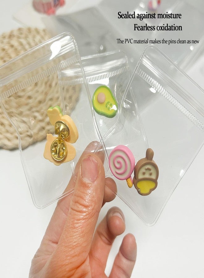 XLANMAY 84GRIDS Enamel Pin Display Book Pins Organizer Protect Pin from Oxidation Clear Collectors Pin Storage for Various Sizes of Pins Storage Display Collection with 84 Bags - Image 3