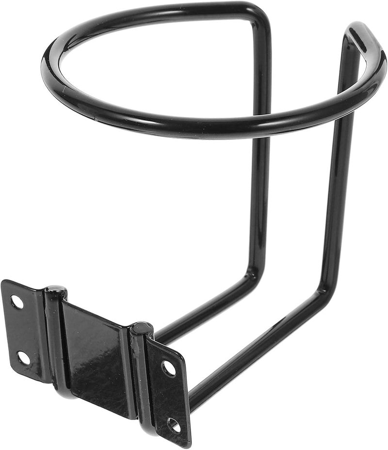 Mikinona Metal Mounted Cup Holder for Boat and Car, Universal Black Drink Mug Stand, Marine Cup Holder for Rv and Vehicle Interiors, - Image 1