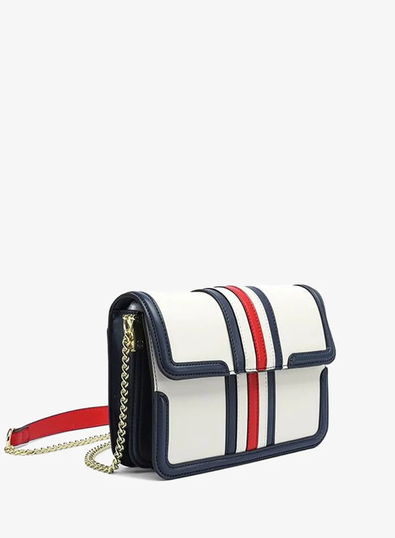 فايور Tri-Tone Racing Stripe Crossbody Bag TKC 003