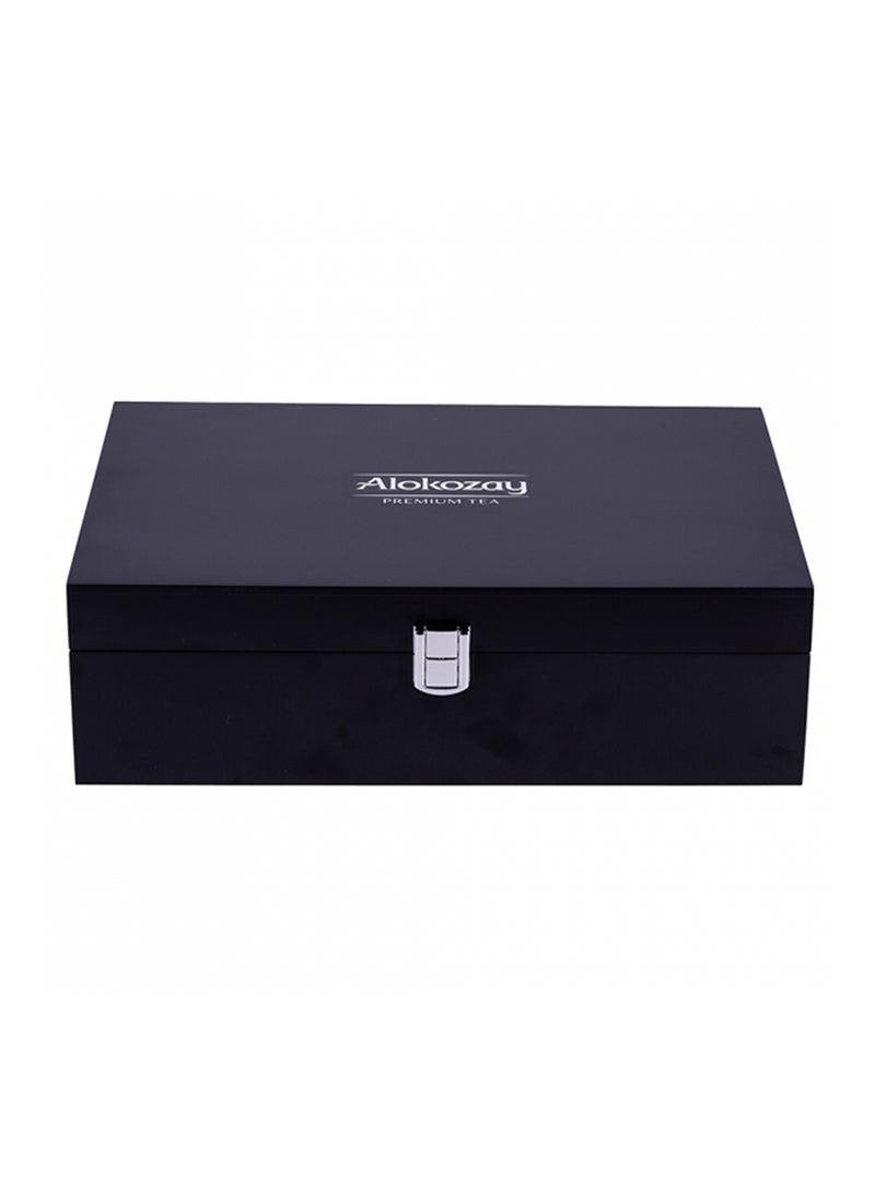 Alokozay Premium Wooden Tea Chest 12 Compartments With 144 Assorted Tea Bags 280g - Image 2
