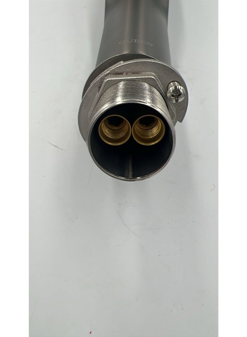 Queens Queen Modern LUXURY Bathroom Basin Mixer Grey Color Twist opening type for Hot & Cold - Image 4