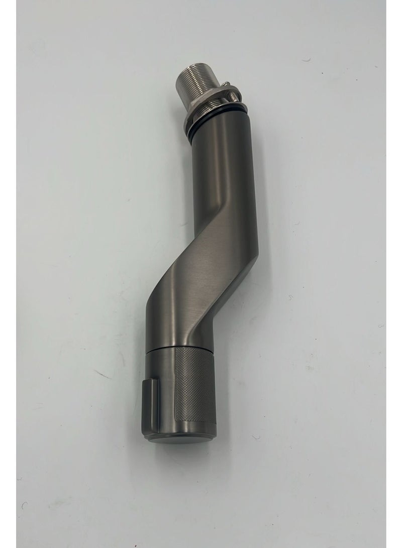 Queens Queen Modern LUXURY Bathroom Basin Mixer Grey Color Twist opening type for Hot & Cold - Image 2